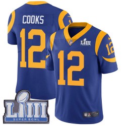 Los Angeles Rams Brandin Cooks 12 Nike Royal 2019 Super Bowl LIII NFL Jersey Los Angeles Rams Brandin Cooks 12 Nike Royal 2019 Super Bowl LIII NFL Jersey