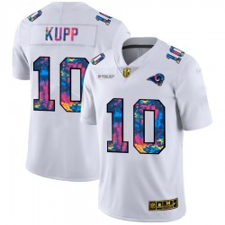 Los Angeles Rams Cooper Kupp 10 Nike 2020 Multicolor White NFL Jersey Los Angeles Rams Cooper Kupp 10 Nike 2020 Multicolor White NFL Jersey