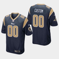 Los Angeles Rams Custom Navy NFL Jersey Los Angeles Rams Custom Navy NFL Jersey