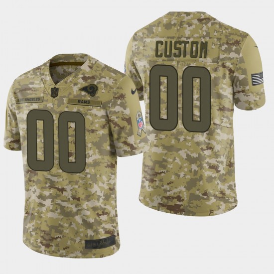 Los Angeles Rams Custom Nike Salute to Service NFL Jersey