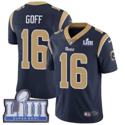 Los Angeles Rams Jared Goff 16 Nike Blue 2019 Super Bowl LIII NFL Jersey Los Angeles Rams Jared Goff 16 Nike Blue 2019 Super Bowl LIII NFL Jersey
