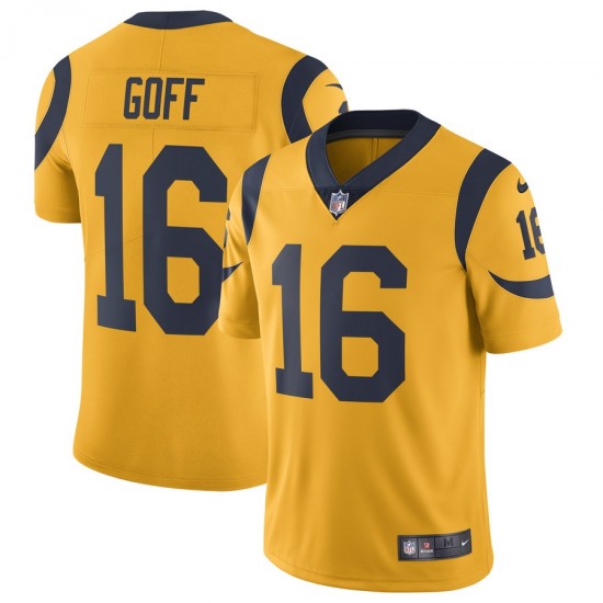 Los Angeles Rams Jared Goff 16 Nike Gold NFL Jersey