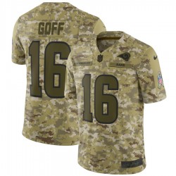 Los Angeles Rams Jared Goff 16 Nike Salute to Service NFL Jersey Los Angeles Rams Jared Goff 16 Nike Salute to Service NFL Jersey