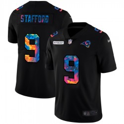 Los Angeles Rams Matthew Stafford 9 Nike 2020 Multicolor Black NFL Jersey Los Angeles Rams Matthew Stafford 9 Nike 2020 Multicolor Black NFL Jersey