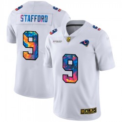 Los Angeles Rams Matthew Stafford 9 Nike 2020 Multicolor White NFL Jersey Los Angeles Rams Matthew Stafford 9 Nike 2020 Multicolor White NFL Jersey
