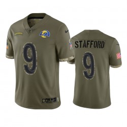 Los Angeles Rams Matthew Stafford 9 Nike 2022 Salute to Service NFL Jersey Los Angeles Rams Matthew Stafford 9 Nike 2022 Salute to Service NFL Jersey