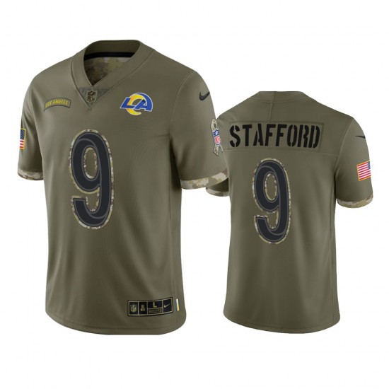 Los Angeles Rams Matthew Stafford 9 Nike 2022 Salute to Service NFL Jersey