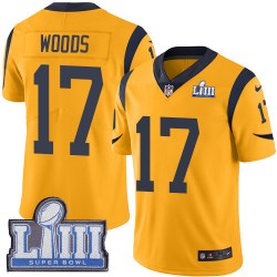 Los Angeles Rams Robert Woods 17 Nike Gold 2019 Super Bowl LIII NFL Jersey Los Angeles Rams Robert Woods 17 Nike Gold 2019 Super Bowl LIII NFL Jersey