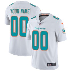 Miami Dolphins Custom White NFL Jersey Miami Dolphins Custom White NFL Jersey