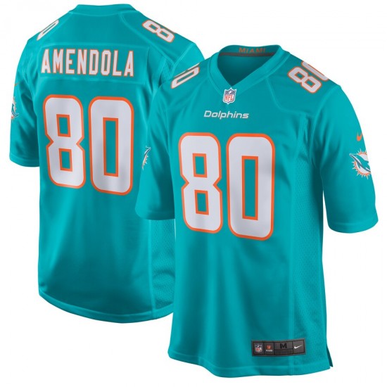 Miami Dolphins Danny Amendola 80 Nike Aqua NFL Jersey