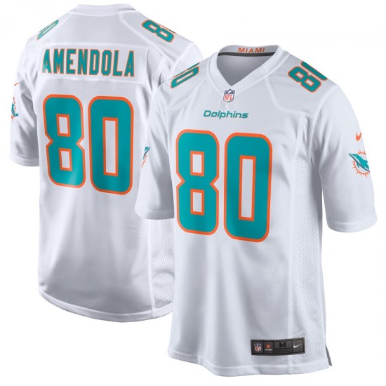 Miami Dolphins Danny Amendola 80 Nike White NFL Jersey