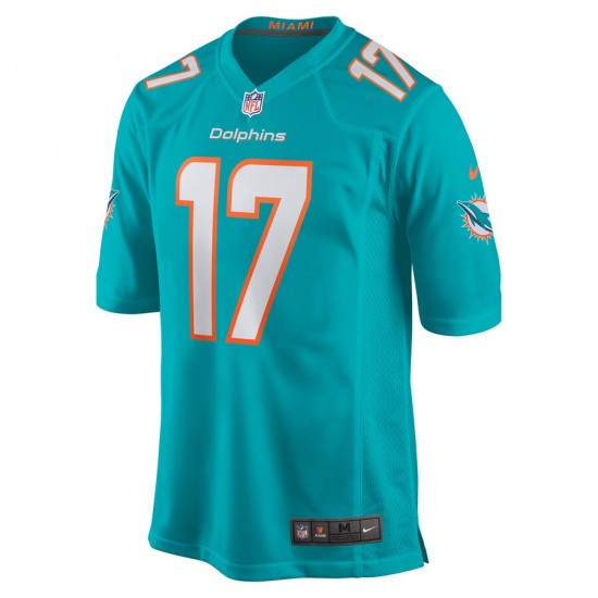 Miami Dolphins Jaylen Waddle 17 Nike Aqua 2021 Draft NFL Jersey