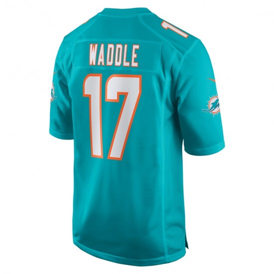 Miami Dolphins Jaylen Waddle 17 Nike Aqua 2021 Draft NFL Jersey