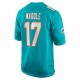 Miami Dolphins Jaylen Waddle 17 Nike Aqua 2021 Draft NFL Jersey