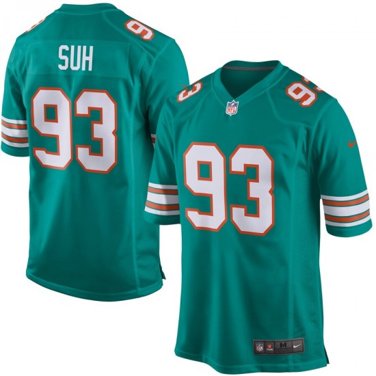 Miami Dolphins Ndamukong Suh 93 Nike Aqua NFL Jersey