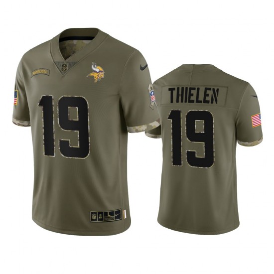 Minnesota Vikings Adam Thielen 19 Nike 2022 Salute to Service NFL Jersey