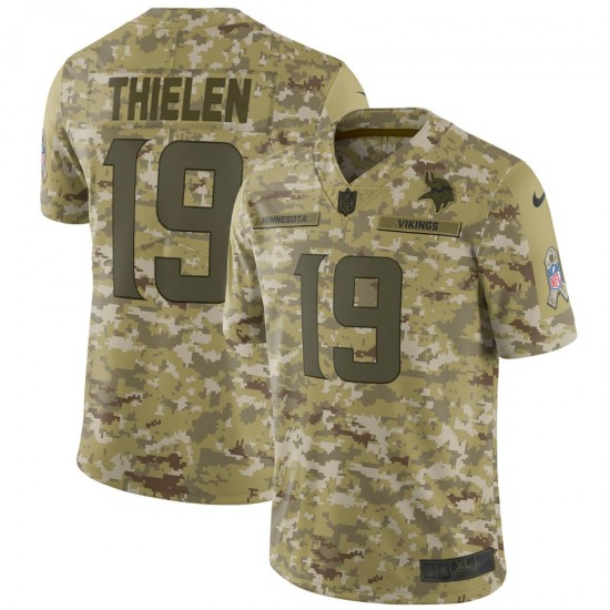 Minnesota Vikings Adam Thielen 19 Nike Salute to Service NFL Jersey