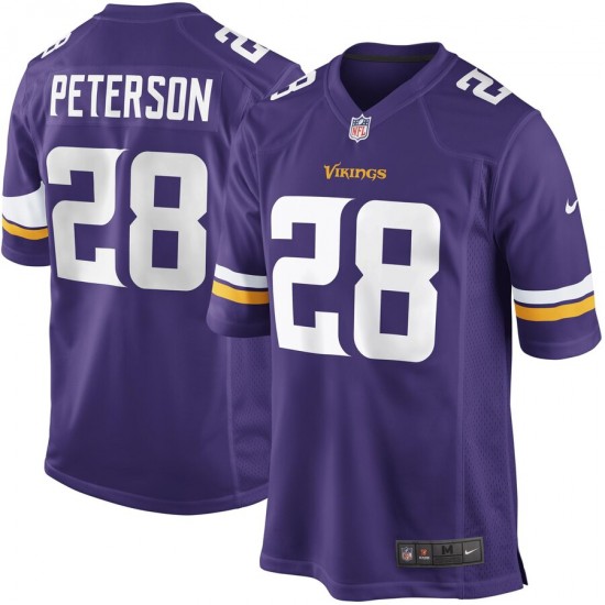 Minnesota Vikings Adrian Peterson 28 Nike Purple NFL Jersey
