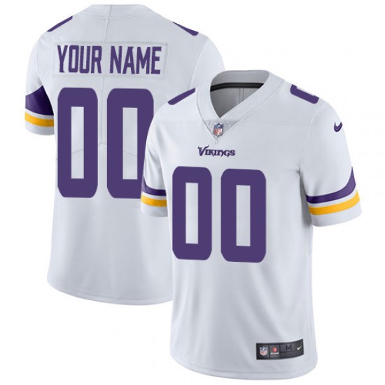Minnesota Vikings Custom White NFL Jersey