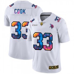 Minnesota Vikings Dalvin Cook 33 Nike 2020 Multicolor White NFL Jersey Minnesota Vikings Dalvin Cook 33 Nike 2020 Multicolor White NFL Jersey
