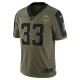 Minnesota Vikings Dalvin Cook 33 Nike 2021 Salute to Service NFL Jersey