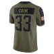 Minnesota Vikings Dalvin Cook 33 Nike 2021 Salute to Service NFL Jersey