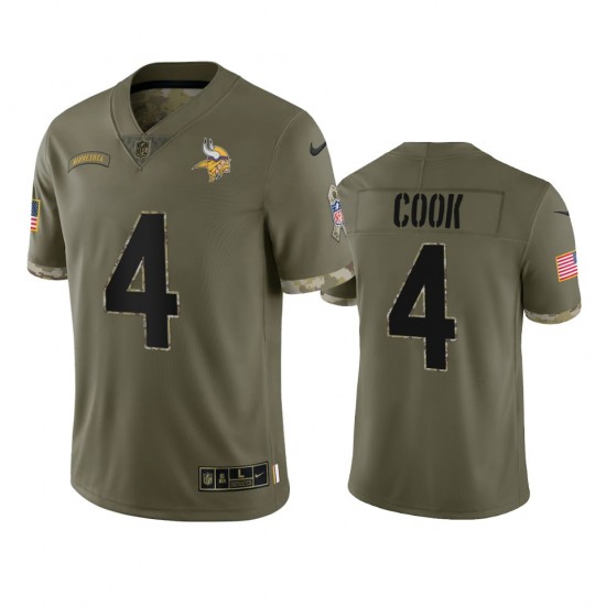 Minnesota Vikings Dalvin Cook 4 Nike 2022 Salute to Service NFL Jersey