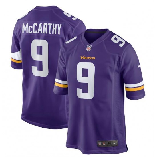 Minnesota Vikings J.J. McCarthy Nike Purple 2024 Draft NFL Jersey