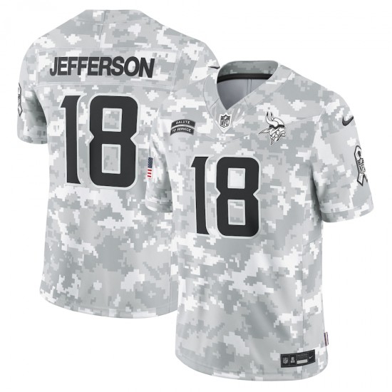 Minnesota Vikings Justin Jefferson Nike 2024 Salute to Service NFL Jersey