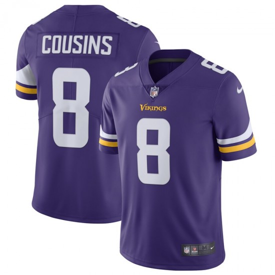 Minnesota Vikings Kirk Cousins 8 Nike Purple NFL Jersey