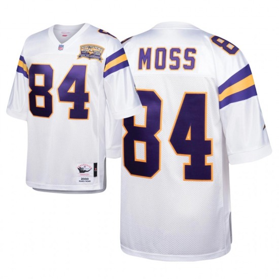 Minnesota Vikings Randy Moss 84 Nike White 2000 Throwback NFL Jersey