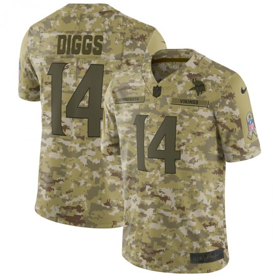 Minnesota Vikings Stefon Diggs 14 Nike Salute to Service NFL Jersey