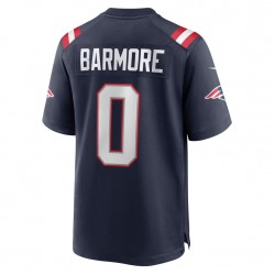 New England Patriots Christian Barmore 0 Nike Navy 2021 Draft NFL Jersey