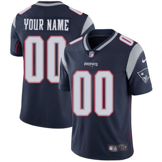New England Patriots Custom Navy NFL Jersey