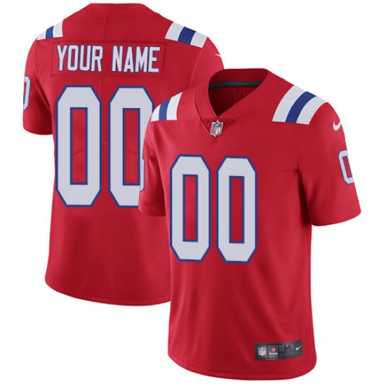 New England Patriots Custom Red NFL Jersey