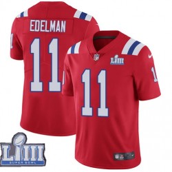 New England Patriots Julian Edelman 11 Nike Red 2019 Super Bowl LIII NFL Jersey New England Patriots Julian Edelman 11 Nike Red 2019 Super Bowl LIII NFL Jersey