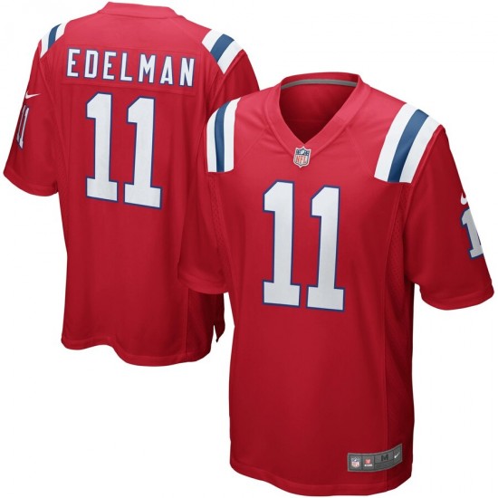 New England Patriots Julian Edelman 11 Nike Red NFL Jersey