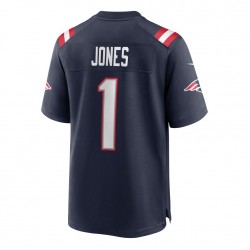 New England Patriots Mac Jones 1 Nike Navy 2021 Draft NFL Jersey
