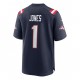 New England Patriots Mac Jones 1 Nike Navy 2021 Draft NFL Jersey