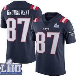 New England Patriots Rob Gronkowski 87 Nike Blue 2019 Super Bowl LIII NFL Jersey New England Patriots Rob Gronkowski 87 Nike Blue 2019 Super Bowl LIII NFL Jersey