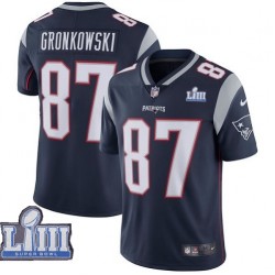 New England Patriots Rob Gronkowski 87 Nike Blue II 2019 Super Bowl LIII NFL Jersey New England Patriots Rob Gronkowski 87 Nike Blue II 2019 Super Bowl LIII NFL Jersey