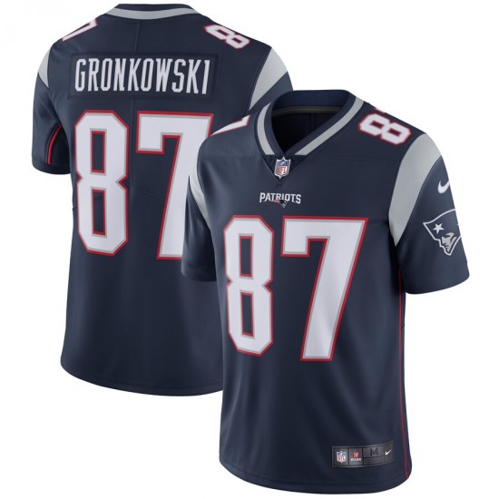 New England Patriots Rob Gronkowski 87 Nike Navy NFL Jersey