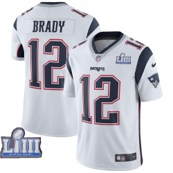New England Patriots Tom Brady 12 Nike White 2019 Super Bowl LIII NFL Jersey New England Patriots Tom Brady 12 Nike White 2019 Super Bowl LIII NFL Jersey