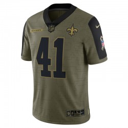New Orleans Saints Alvin Kamara 41 Nike 2021 Salute to Service NFL Jersey