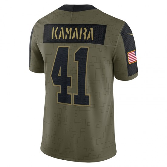 New Orleans Saints Alvin Kamara 41 Nike 2021 Salute to Service NFL Jersey