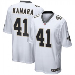 New Orleans Saints Alvin Kamara 41 Nike White NFL Jersey New Orleans Saints Alvin Kamara 41 Nike White NFL Jersey