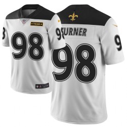 New Orleans Saints Payton Turner 98 Nike White 2021 Draft NFL Jersey