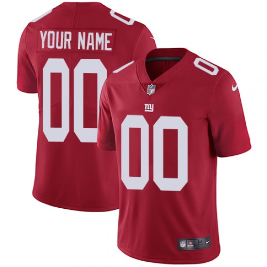 New York Giants Custom Red NFL Jersey