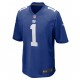 New York Giants Kadarius Toney 1 Nike Royal 2021 Draft NFL Jersey