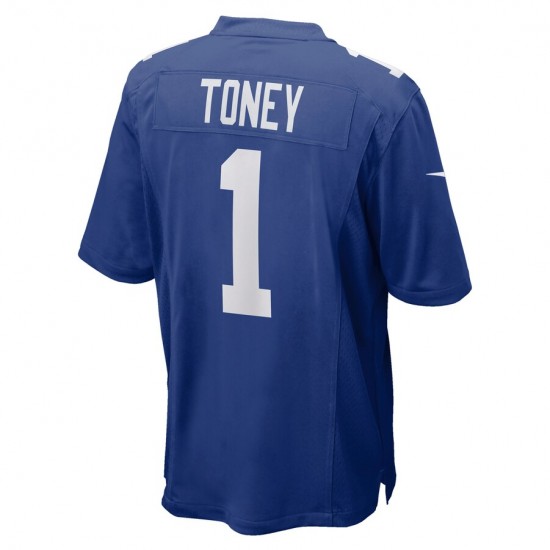 New York Giants Kadarius Toney 1 Nike Royal 2021 Draft NFL Jersey